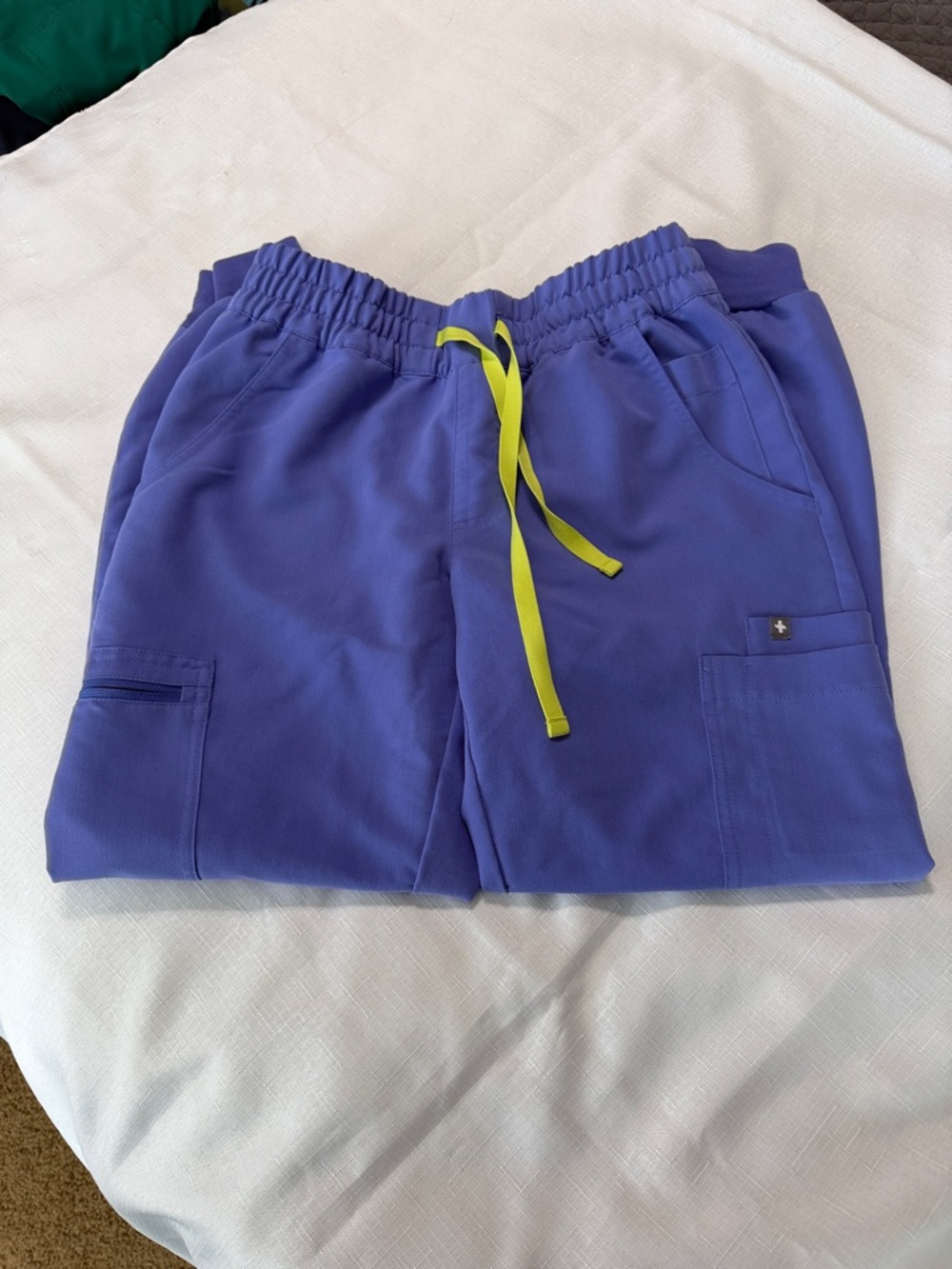 FIGS blueberry  Elastic-Waist Scrub Pants Zamora